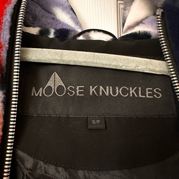 Moose Knuckles Portland Bunny Ski Print Fluffy Jacket - Picture 6 of 10